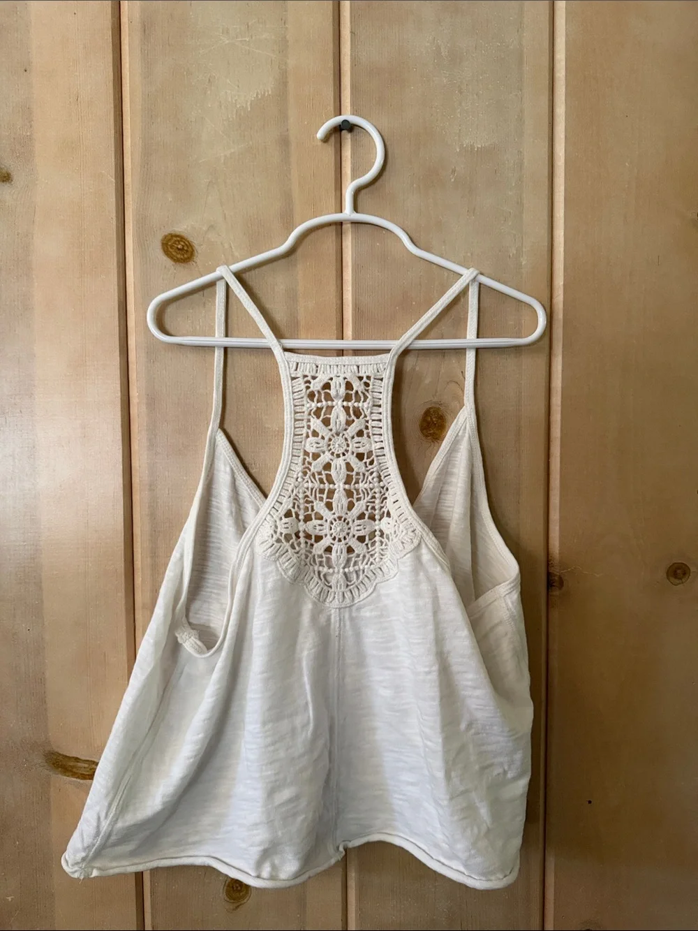 BP Women’s Cream Crochet-Back Tank Top_3